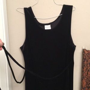 Long Velvet Black Dress OBO